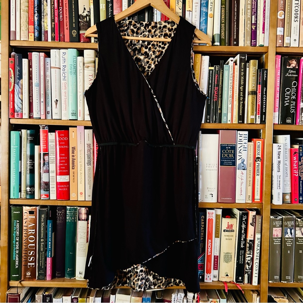 Gibson Look Animal Burnout Leopard Print Sleeveless Dress, size Medium 8 10 - Picture 8 of 12